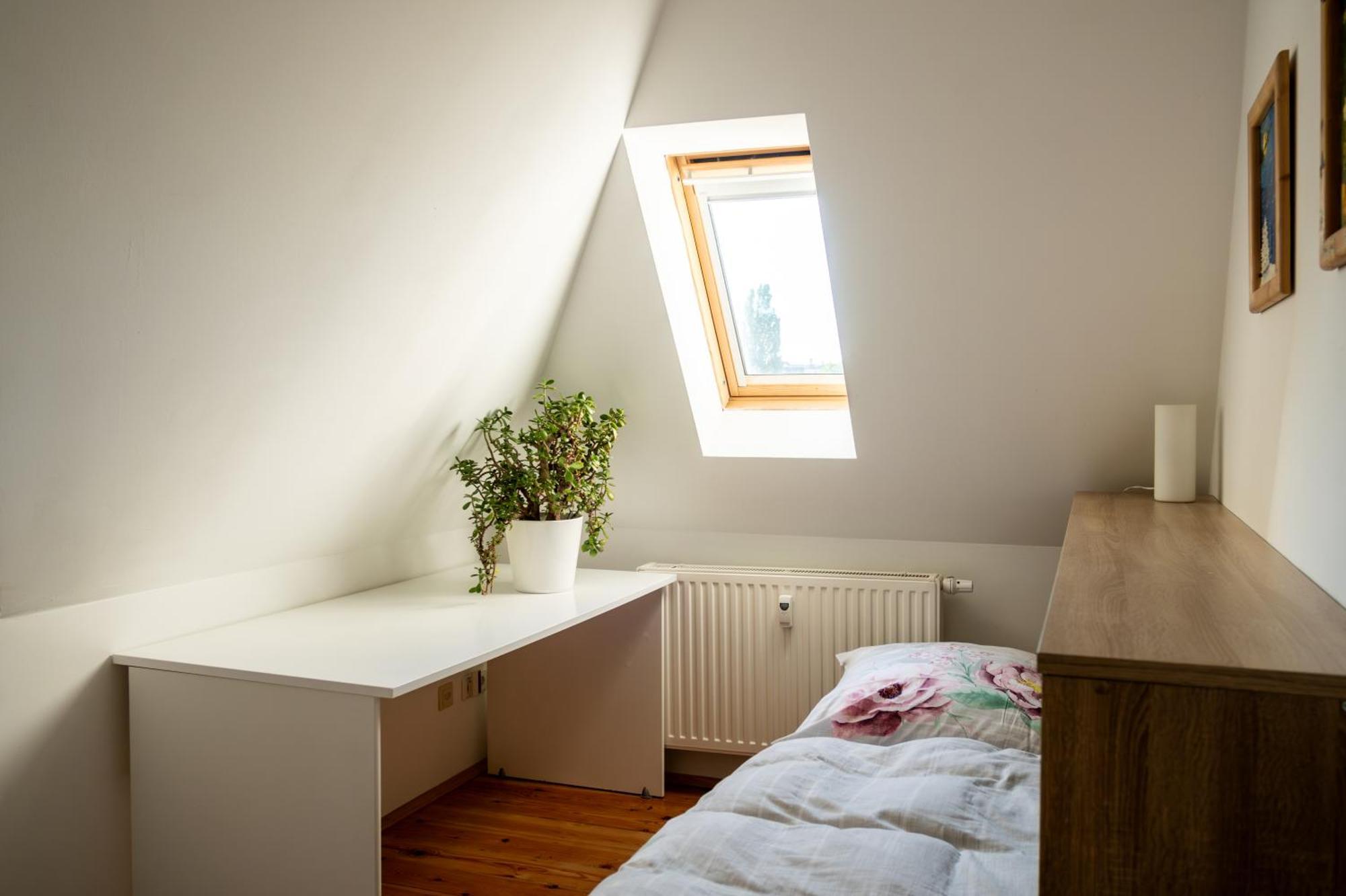 Doppelhaus- Villa Leipzig Schleussig , Moderner Altbau Apartment Dachetage Mit 2 Schlafzimmern Und Separatem Zusatzzimmer , Parkplatz - Balkon - Kamin - Eicheparkett - Arbeitsplatz المظهر الخارجي الصورة